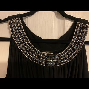 HAANI maxi dress with neck detail